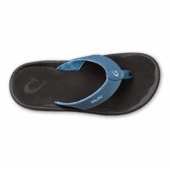 OluKai ‘Ohana - Vintage Blue / Black -Comfort Shoes Wear Shop 10110 VN40 004 M Ohana VintageBlueBlk