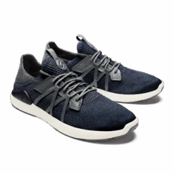 OluKai Mio Lī - Trench Blue / Charcoal -Comfort Shoes Wear Shop 10440 DE26 003 M MioLio TrbChar