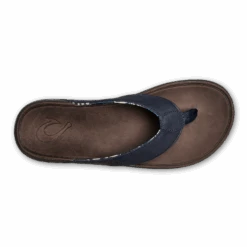 OluKai Tuahine - Trench Blue / Dark Wood 14 OluKai Tuahine - Trench Blue / Dark Wood -Comfort Shoes Wear Shop 10465 DE63 004 M Tuahine TrbDkw