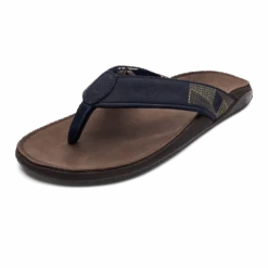 OluKai Tuahine - Trench Blue / Dark Wood 13 OluKai Tuahine - Trench Blue / Dark Wood -Comfort Shoes Wear Shop 10465 DE63 AMZ M Tuahine TrbDkw