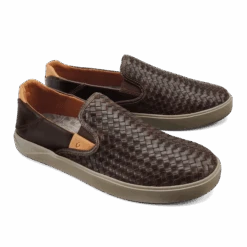 OluKai Lae‘ahi Lauhala - Dark Wood -Comfort Shoes Wear Shop 10486 6363 003 M LaeahiLauhala DkwDkw