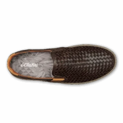 OluKai Lae‘ahi Lauhala - Dark Wood -Comfort Shoes Wear Shop 10486 6363 004 M LaeahiLauhala DkwDkw