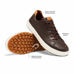 OluKai Wai‘alae - Dark Wood -Comfort Shoes Wear Shop 10507 6363 003