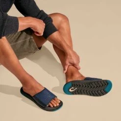 OluKai ‘Awiki ‘Olu - Trench Blue / Pavement -Comfort Shoes Wear Shop 10522 DEPV 102 M AWIKI OLU TrenchBluePavement 602228e1 e818 41eb abf2 cdc6ab1560e6