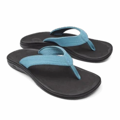 OluKai ‘Ohana - Blue Mist / Black -Comfort Shoes Wear Shop 20110 NM40 003 W Ohana BlmstBlk