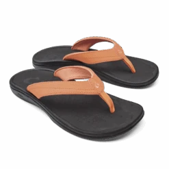 OluKai ‘Ohana - Shell Coral / Black -Comfort Shoes Wear Shop 20110 VL40 003 W Ohana ShellCoralBlk