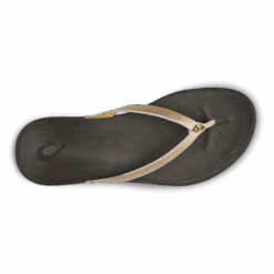 OluKai Ho‘ōpio Leather - Bubbly / Dark Java -Comfort Shoes Wear Shop 20290 FA48 004 W HoopioLeather BubDkj