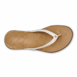 OluKai Honu - Bright White / Golden Sand 10 OluKai Honu - Bright White / Golden Sand -Comfort Shoes Wear Shop 20436 WBGS 004 W Honu BrightWhiteGoldenSand